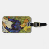 Vincent van Gogh - Peasant Girl in Pet met stro Bagagelabel (Voorkant horizontaal)