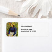 Vincent van Gogh - Peasant Girl in Pet met stro Etiket (Insitu)