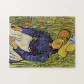 Vincent van Gogh - Peasant Girl in Pet met stro Legpuzzel (Horizontaal)