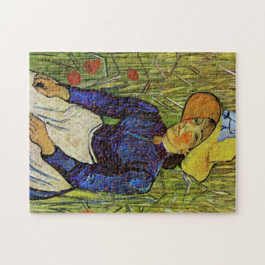 Vincent van Gogh - Peasant Girl in Pet met stro Legpuzzel (Horizontaal)