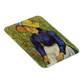 Vincent van Gogh - Peasant Girl in Pet met stro Magneet (Rechterzijde)