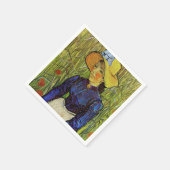 Vincent van Gogh - Peasant Girl in Pet met stro Servet (Hoek)