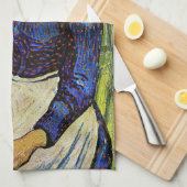 Vincent van Gogh - Peasant Girl in Pet met stro Theedoek (Quarter Fold)