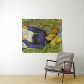 Vincent van Gogh - Peasant Girl in Pet met stro Wandkleed (In Situ (horizontaal))