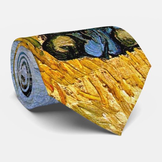 Vincent Van Gogh - Peasant Woman Binding Sheaves Stropdas (Opgerold)