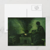 Vincent van Gogh | Peasant Woman by the Hearth Briefkaart (Voorkant / Achterkant)
