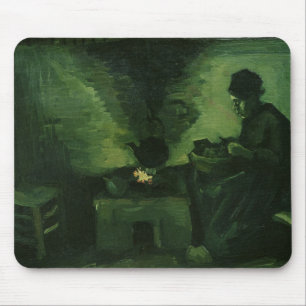 Vincent van Gogh Peasant Woman by the Hearth Muismat