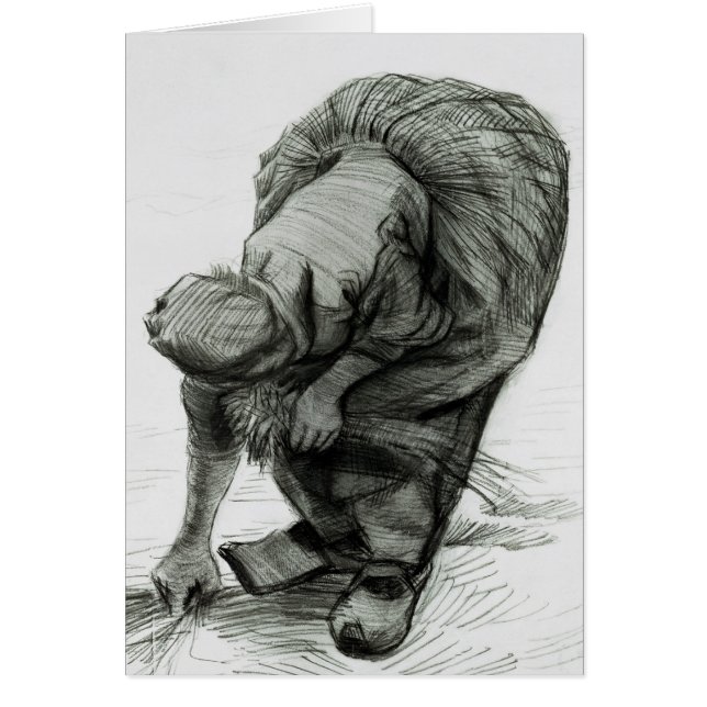 Vincent van Gogh | Peasant Woman Gleaning, 1885 (Voorkant)