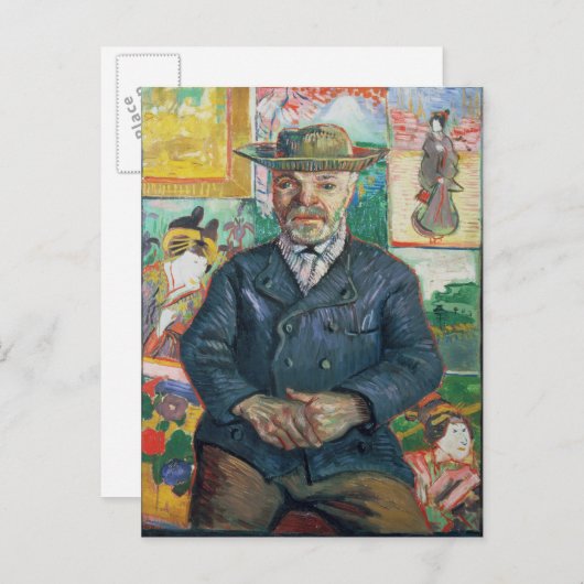 Vincent van Gogh | Pere Tanguy (vader Tanguy) Briefkaart (Voorkant / Achterkant)
