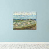 Vincent Van Gogh Perzikbomen in Blossom Canvas Afdruk (Insitu (Houten vloer))