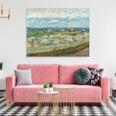 Vincent Van Gogh Perzikbomen in Blossom Canvas Afdruk (Insitu (Woonkamer))