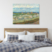 Vincent Van Gogh Perzikbomen in Blossom Canvas Afdruk (Insitu (Slaapkamer))