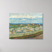 Vincent Van Gogh Perzikbomen in Blossom Canvas Afdruk (Voorkant)