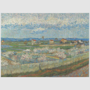 Vincent Van Gogh Perzikbomen in Blossom Tissuepapier