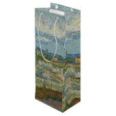 Vincent Van Gogh  Perzikbomen in Blossom Wijn Cadeautas (Achterkant Gekanteld)