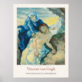 Vincent Van Gogh Pietà Pieta 1889 Art Exhibit Poster (Voorkant)