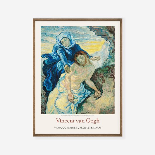 Vincent Van Gogh Pietà Pieta 1889 Art Exhibit Poster