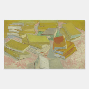 Vincent van Gogh - Piles of French Novels Rechthoekige Sticker