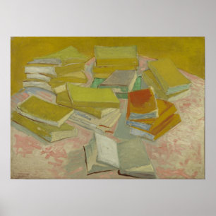 Vincent van Gogh - Piles van Franse romans Poster