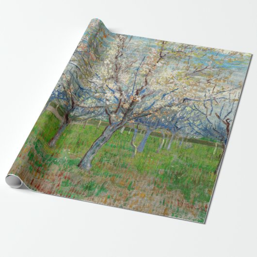 Vincent van Gogh - Pink Orchard Cadeaupapier (Uitgerold)
