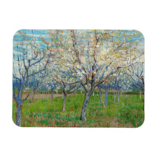 Vincent van Gogh - Pink Orchard Magneet