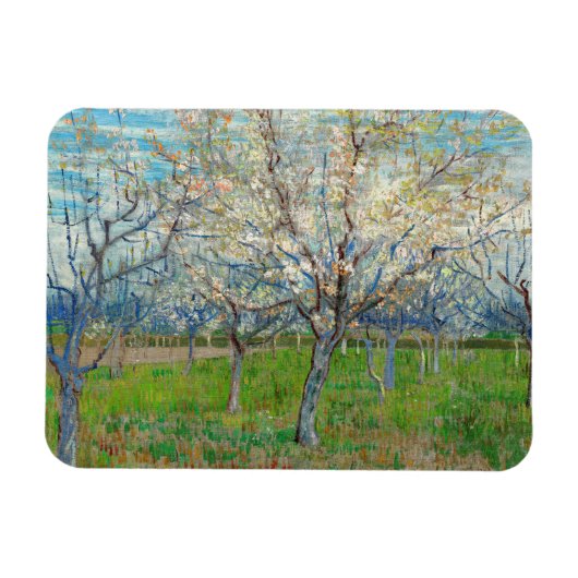 Vincent van Gogh - Pink Orchard Magneet (Horizontaal)