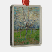 Vincent van Gogh - Pink Orchard Metalen Ornament (Rechts)