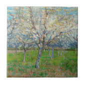 Vincent van Gogh - Pink Orchard Tegeltje (Voorkant)