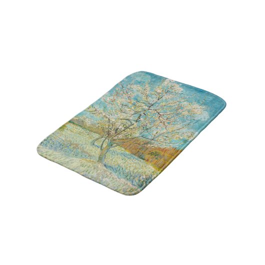Vincent van Gogh - Pink Peach Tree in Blossom Badmat (Gekanteld)