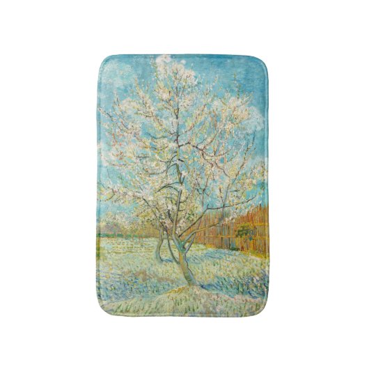 Vincent van Gogh - Pink Peach Tree in Blossom Badmat (Voorkant Verticaal)