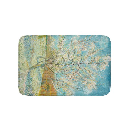 Vincent van Gogh - Pink Peach Tree in Blossom Badmat (Voorkant)
