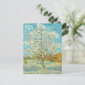 Vincent van Gogh - Pink Peach Tree in Blossom Briefkaart (Staand voorkant)