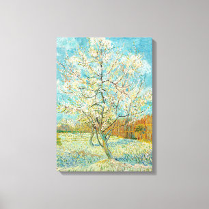 Vincent van Gogh - Pink Peach Tree in Blossom Canvas Afdruk