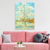 Vincent van Gogh - Pink Peach Tree in Blossom Canvas Afdruk (Insitu (Woonkamer))