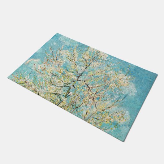 Vincent van Gogh - Pink Peach Tree in Blossom Deurmat (Schuin)