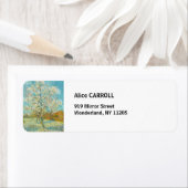 Vincent van Gogh - Pink Peach Tree in Blossom Etiket (Insitu)