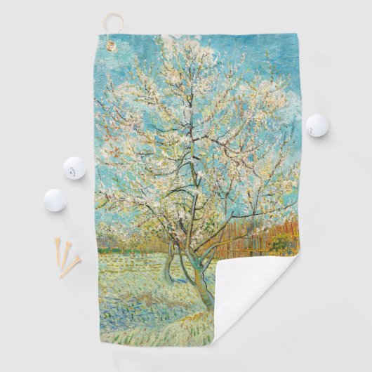Vincent van Gogh - Pink Peach Tree in Blossom Golfhanddoek (Insitu)