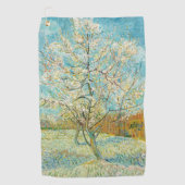 Vincent van Gogh - Pink Peach Tree in Blossom Golfhanddoek (Voorkant)