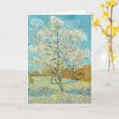Vincent van Gogh - Pink Peach Tree in Blossom Kaart (Gele Bloem)