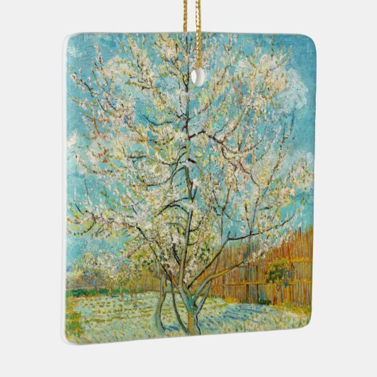 Vincent van Gogh - Pink Peach Tree in Blossom Keramisch Ornament (Rechts)