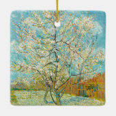 Vincent van Gogh - Pink Peach Tree in Blossom Keramisch Ornament (Achterkant)