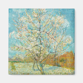 Vincent van Gogh - Pink Peach Tree in Blossom Magneet