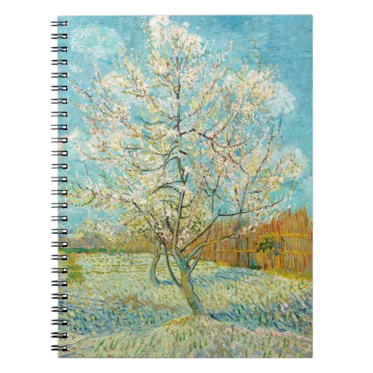 Vincent van Gogh - Pink Peach Tree in Blossom Notitieboek (Voorkant)