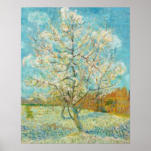 Vincent van Gogh - Pink Peach Tree in Blossom Poster