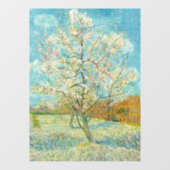Vincent van Gogh - Pink Peach Tree in Blossom Raamsticker (Vel)