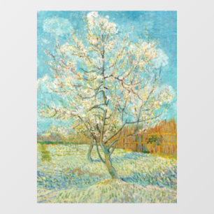Vincent van Gogh - Pink Peach Tree in Blossom Raamsticker