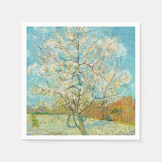 Vincent van Gogh - Pink Peach Tree in Blossom Servet (Voorkant)
