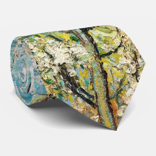 Vincent van Gogh - Pink Peach Tree in Blossom Stropdas (Opgerold)