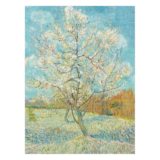 Vincent van Gogh - Pink Peach Tree in Blossom Tafelkleed (Voorkant)