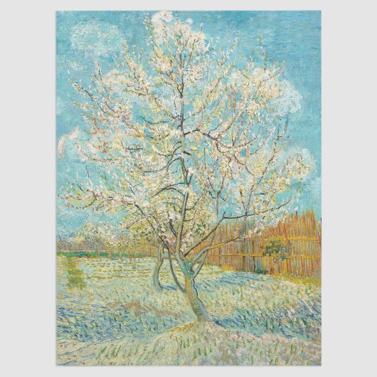 Vincent van Gogh - Pink Peach Tree in Blossom Tissuepapier
